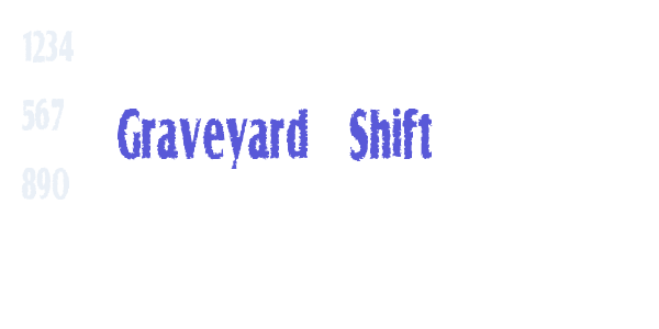 Graveyard Shift font free