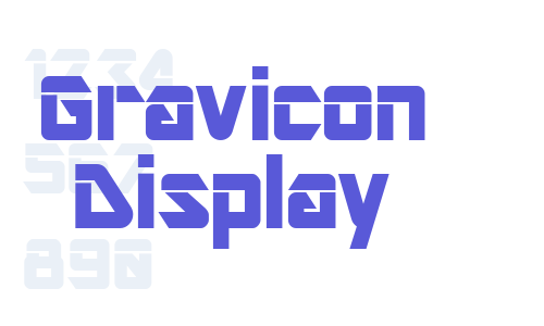 Gravicon Display Font Download