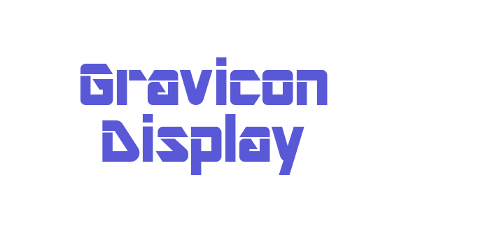 Gravicon Display Font Download