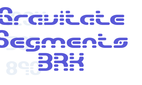 Gravitate Segments BRK Font Download