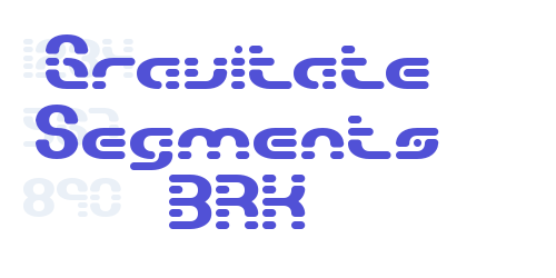 Gravitate Segments BRK-font-download