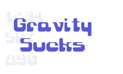 Gravity Sucks Font Download