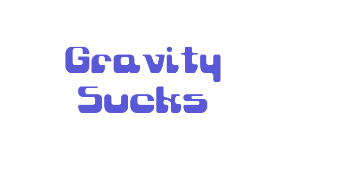 Gravity Sucks Font Download