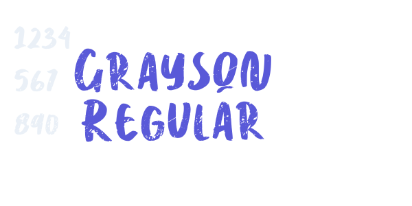 Grayson Regular font free