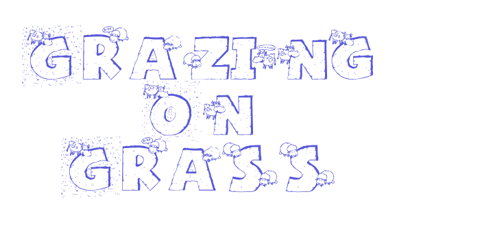 Grazing On Grass Font Download