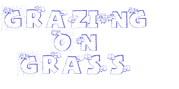 Grazing On Grass Font