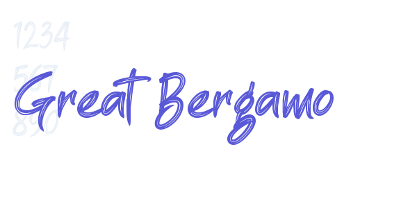 Great Bergamo font