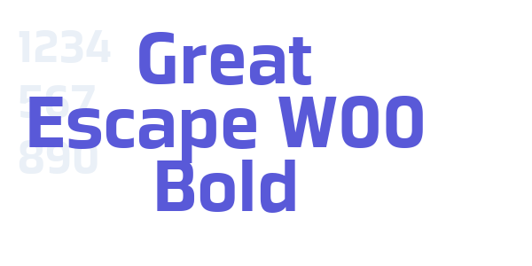 Great Escape W00 Bold font free