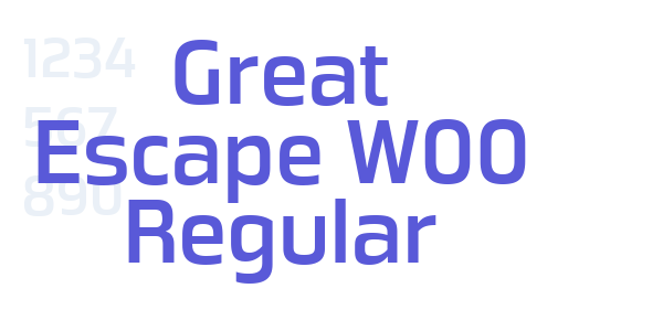 Great Escape W00 Regular font free