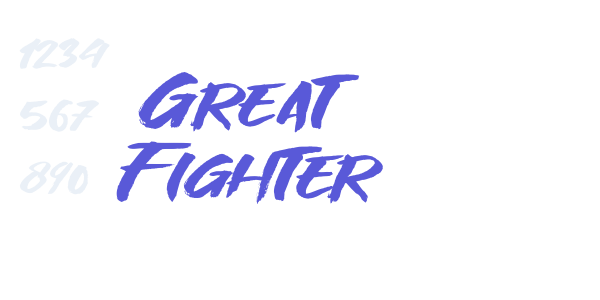 Great Fighter font free