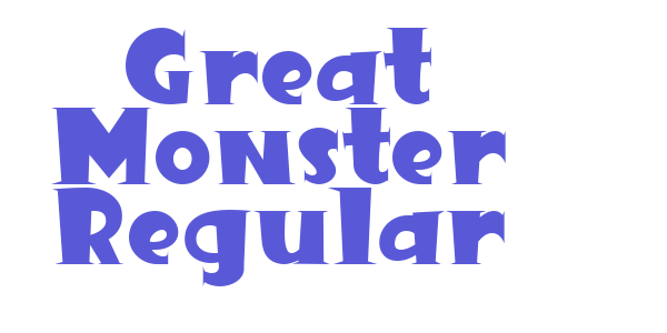 Great Monster Regular font free