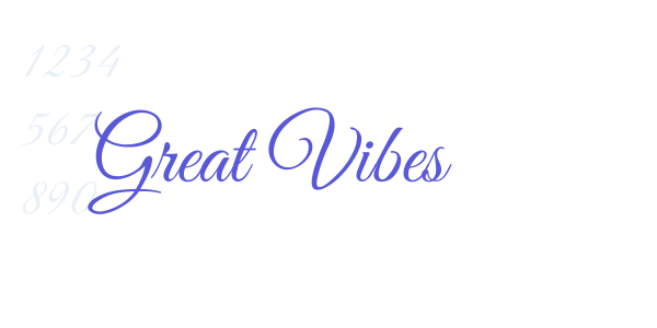 Great Vibes font free