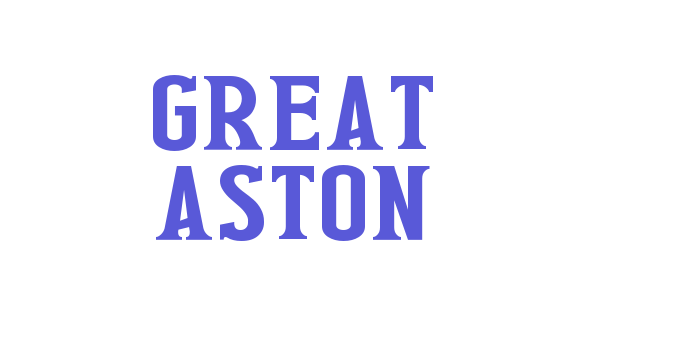 Great Aston Font