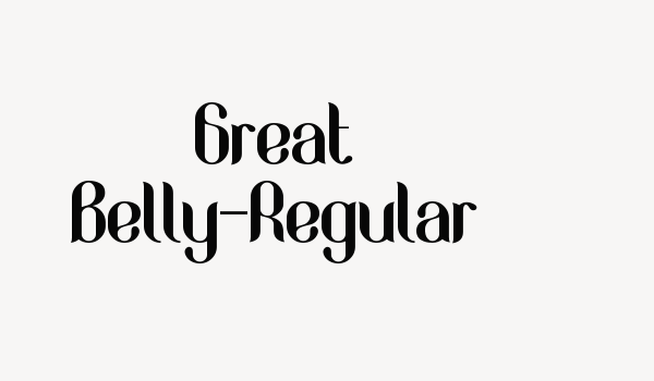 Great Belly-Regular Font