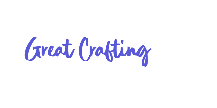 Great Crafting Font Download