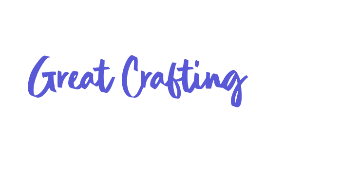 Great Crafting Font