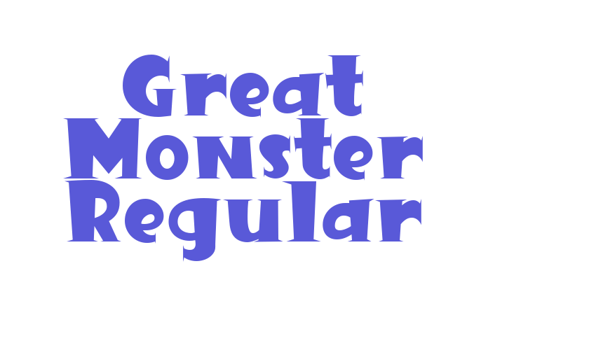 Great Monster Regular Font