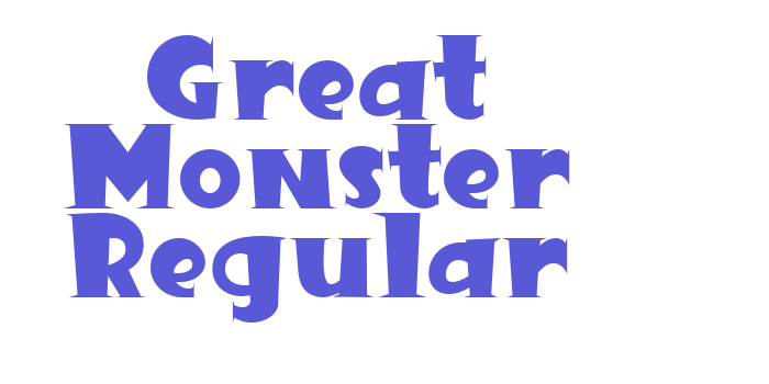 Great Monster Regular Font Download