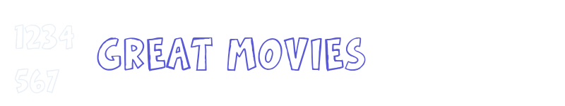 Great Movies-related font