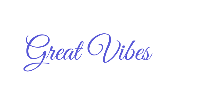 Great Vibes Font