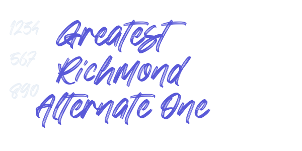 Greatest Richmond Alternate One font