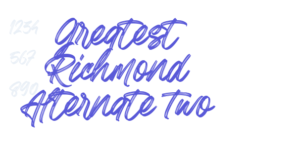 Greatest Richmond Alternate Two font