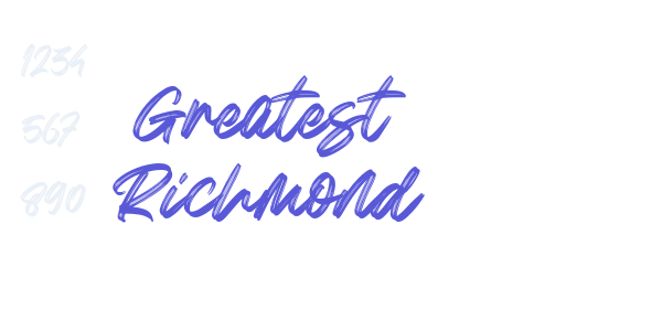 Greatest Richmond font