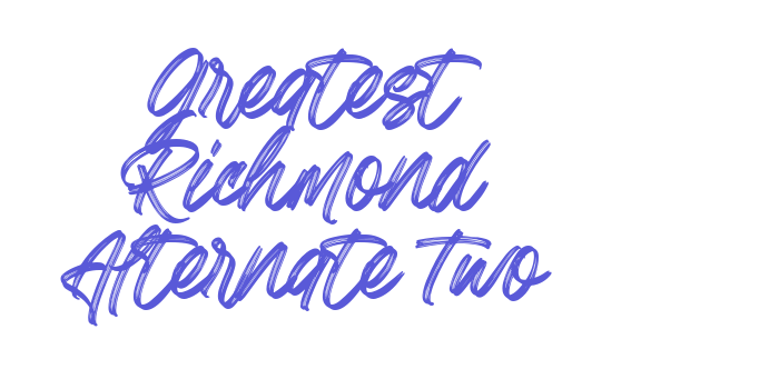 Greatest Richmond Alternate Two Font Download