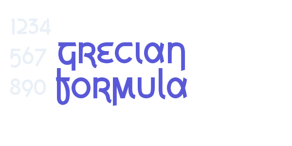 Grecian Formula font free