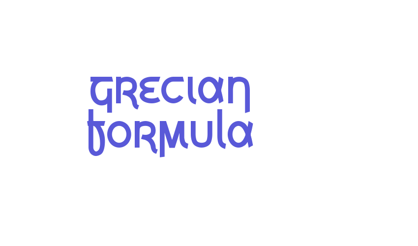 Grecian Formula Font