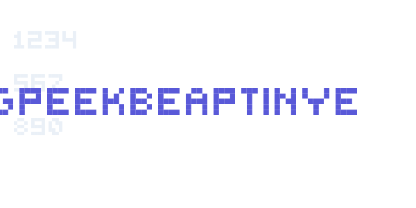 GreekBearTinyE font free