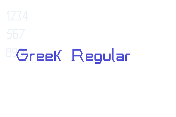 Greek Regular Font Download