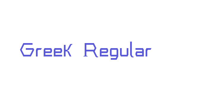 Greek Regular Font Download