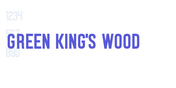 Green King’s Wood font