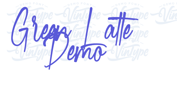 Green Latte Demo font free