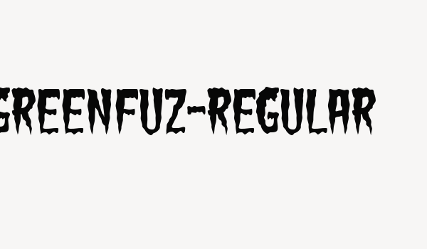 GreenFuz-Regular Font