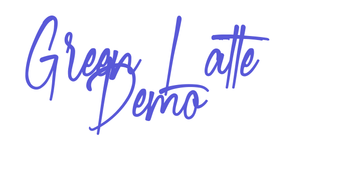 Green Latte Demo Font Download