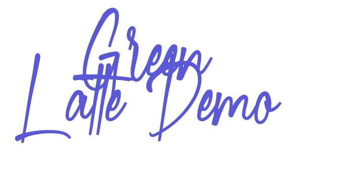 Green Latte Demo Font