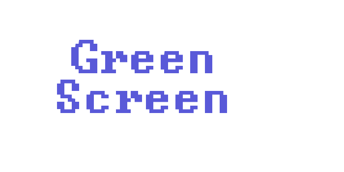 Green Screen Font Download