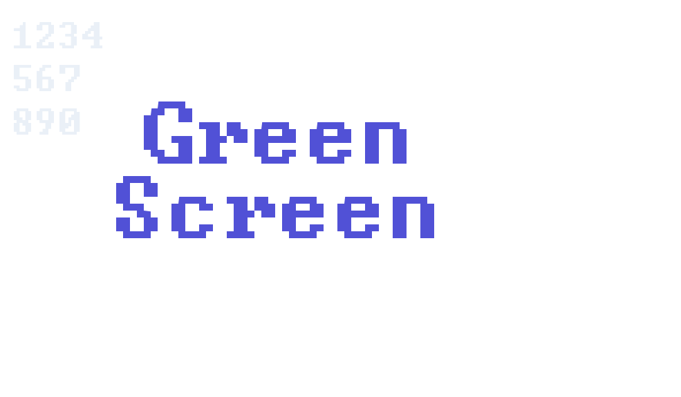 Green Screen-font-download