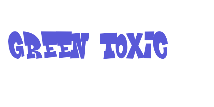 Green Toxic Font