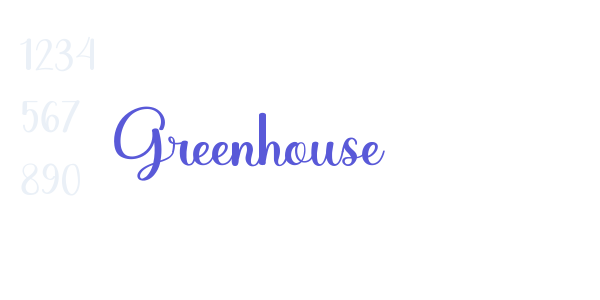 Greenhouse font free