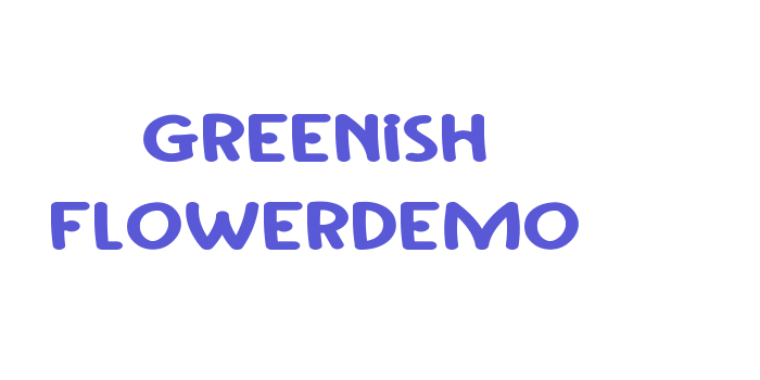 Greenish FlowerDemo Font Download