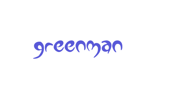 Greenman font free