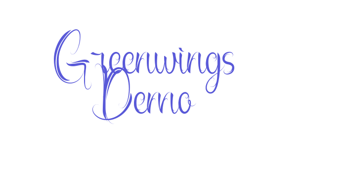 Greenwings Demo Font Download