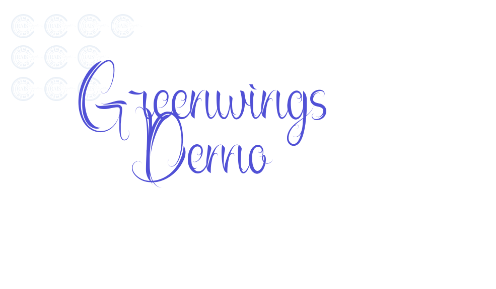 Greenwings Demo-font-download