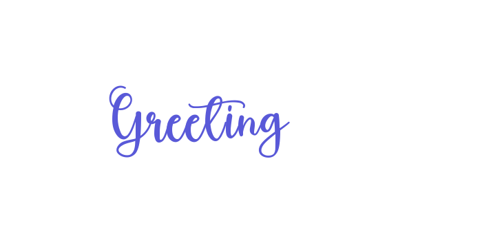 Greeting Font Download