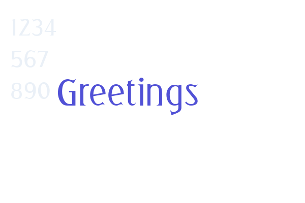 Greetings Font Download