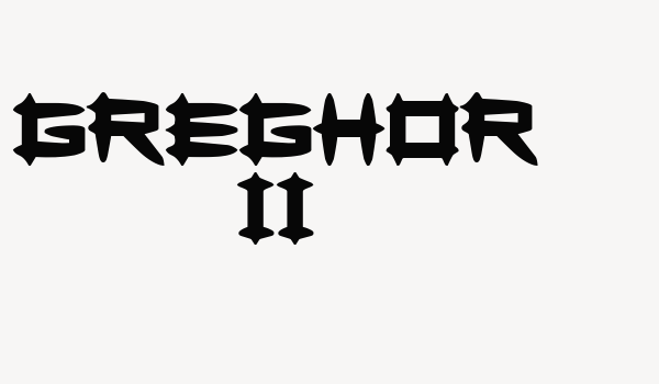 Greghor II Font