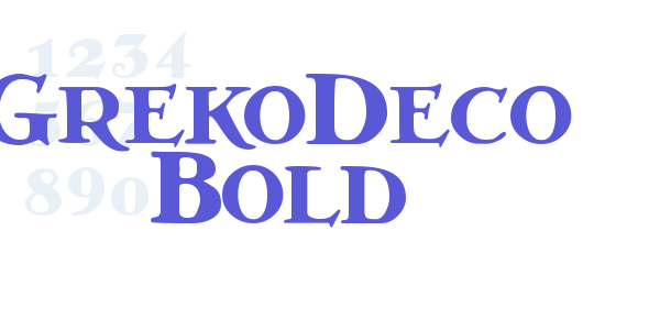 GrekoDeco Bold font free